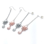 桜と花弁のピアス -チェーン-