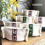 ウクライナ支援　ウクライナ刺繍リボンのポーチ