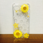 【iPhone5/5S専用】黄色のお花iPhoneケース
