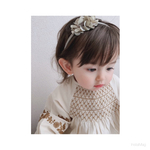 ▼▼　ニュアンスカラーグレー　mini  flowers   ▼▼ベビーヘアバンド