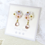 すみれブーケ のピアス·イヤリング
