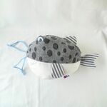 (サイズ大きめ)　海の生き物たち　ハコフグのきんちゃく袋