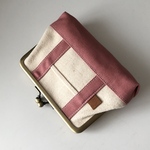 [1点限り] 【トートバッグ風】 がま口財布 スモーキーピンク