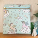 ＜ご依頼品＞ユニコーンのビニコサニタリーポーチ・ミント