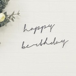 ワイヤーアート/ワイヤークラフト/happybirthday/誕生日サプライズ