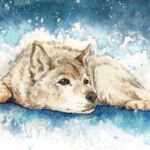 【リクエスト作成】水彩絵の具で動物の絵を描きます