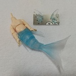 人魚素体 空クリア/ホワイティ #オビツ11 サイズ
