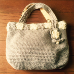小花縁取りトートバッグ