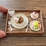 ミニチュアキーマカレー定食