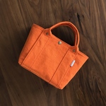 帆布トートバッグ　キャロット　倉敷帆布　バイオウォッシュ加工８号帆布　