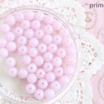 【8mm45個入り】　春色ビーズ　ラベンダーパープル　【シャーベットカラー】　