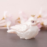 【送料込み】鳥の置物/ピンク色の鳥〜Princess〜