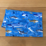 ランチョンマット  40×60センチ   サメのなかま🦈ブルー(裏地なし)　