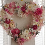 　🌺　桜色　やさしいハートのリース　2　🌺  