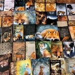 (再販×10)🦊キツネのジャーナルペーパーセット＊ジャンクジャーナル＊コラージュ素材