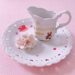 ❤︎samazingkobo様オーダー❤︎ホワイトローズ＆ベアー🧸🌹ツールスタンド