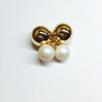 gold ponpon*ピアス