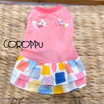 ハイカラ模様のワンちゃんワンピ