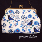 大きいサイズ！USAコットン♪花たちと鳥