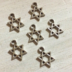 増量中！チベタンシルバー 六ぼう星 チャーム 8個セット