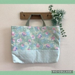 【送料無料】通園通学バッグ　幼稚園バッグ　レッスンバッグ　入園グッズ　キルティング　中布付き　ポッケ付き　可愛い　貝殻