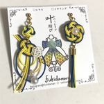 【ウクライナ支援】ウクライナカラーの耳飾り【受注生産】