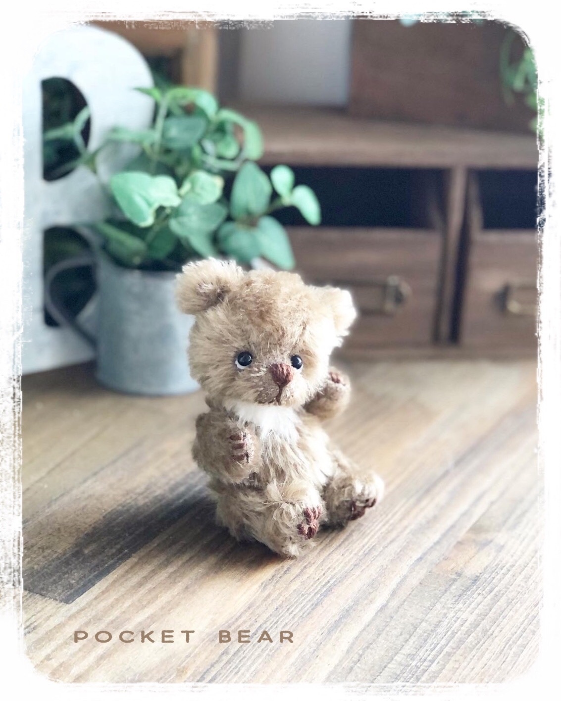 テディベア作家 藤井康子 ピンクベア(返品不可) テディベア作家 藤井康子 ピンクベア(返品不可) ぬいぐるみ・人形・置物