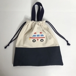 入園入学準備体操服袋　パトカー　刺繍
