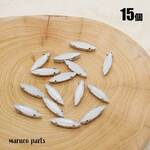 【 15mm x 4mm スリムマーキス 爪付き ビジュー ホワイトスモーク ＊ 15個入り 】 【1# スリムマーキス】ラインストーン/ビーズ刺繍/ビジューピアス◎bijou-a-010-c1