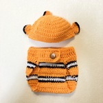 ベビーコスチューム　カクレクマノミ ＊ ニューボーンフォト　ハーフバースデー　月齢フォト　バースデーフォト　撮影衣装　さかな　サカナ　魚　魚座　うお座