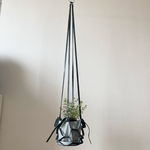 送料込み　レザープラントハンガーＳサイズ　グレー