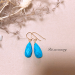ターコイズピアス14kgf