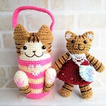 ☆1361sa様　オーダー品☆ ～お散歩猫さんストラップ、ペットボトルホルダー・ミニ！