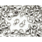 カニカン　シルバー　10mm　100個　金具　留め具　アクセサリー　ストラップ　パーツ　AP2990