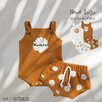 セール❣即納品《お名前入りロンパースஜズボンセット‼︎》ノースリーブ / 夏 / ロンパース / セットアップ / NS-018