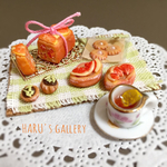オレンジのパウンドケーキ＊デニッシュのセット 紅茶付き