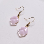春のガラスピアス（桜）