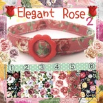 Elegant Rose＊迷子札付＊軽い首輪
