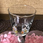 揺れる白銀さくらんぼ🍒びーずピアスイエロー
