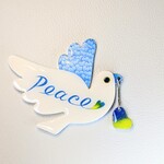 鳥ブローチ【 peace 】ウクライナ
