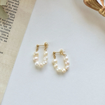 淡水パール　フープ　ゴールド　ピアス　＊　サージカルステンレス　金アレ対応　金属アレルギー　結婚式　ウェディング　お呼ばれ　春　お洒落　プレゼント　プチギフト 揺れる　ギフト　入学式　入園式　