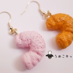 キャラメルコーン　【ピアス】　食品サンプル　リアルサイズ