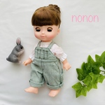 【送料込み】♡オーバーオール♡green　ソランちゃん　レミンちゃん　メルちゃん　サイズ