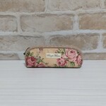 コンパクトで大人可愛い布メガネケース花柄ピンク