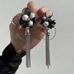 【再販×4】clear monotone ＊サージカルステンレスピアス/ねじバネ式イヤリング対応