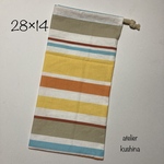 送料込♢縦長巾着袋☆箸袋☆ピアニカホース入れ☆カトラリー袋