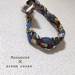 〈Nunonone×sisam reuse〉ヘアバンド