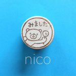 nico＊消しゴムはんこ＊みました