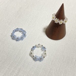 キッズ ビーズリング 3点セット お花　韓国