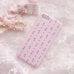 チューリップギンガムのiphoneケース【受注生産】